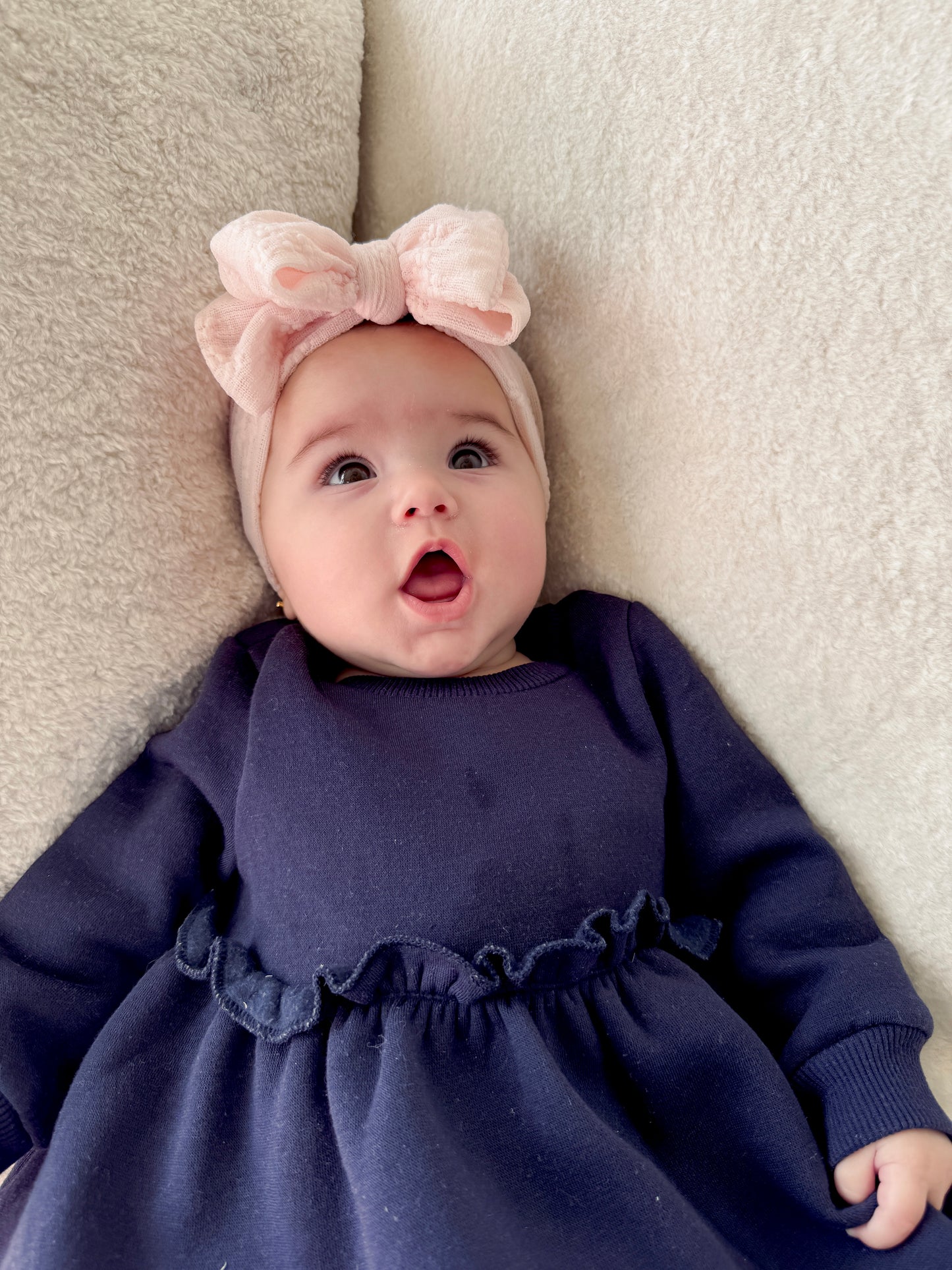 Embroidered Lace Bow Headband