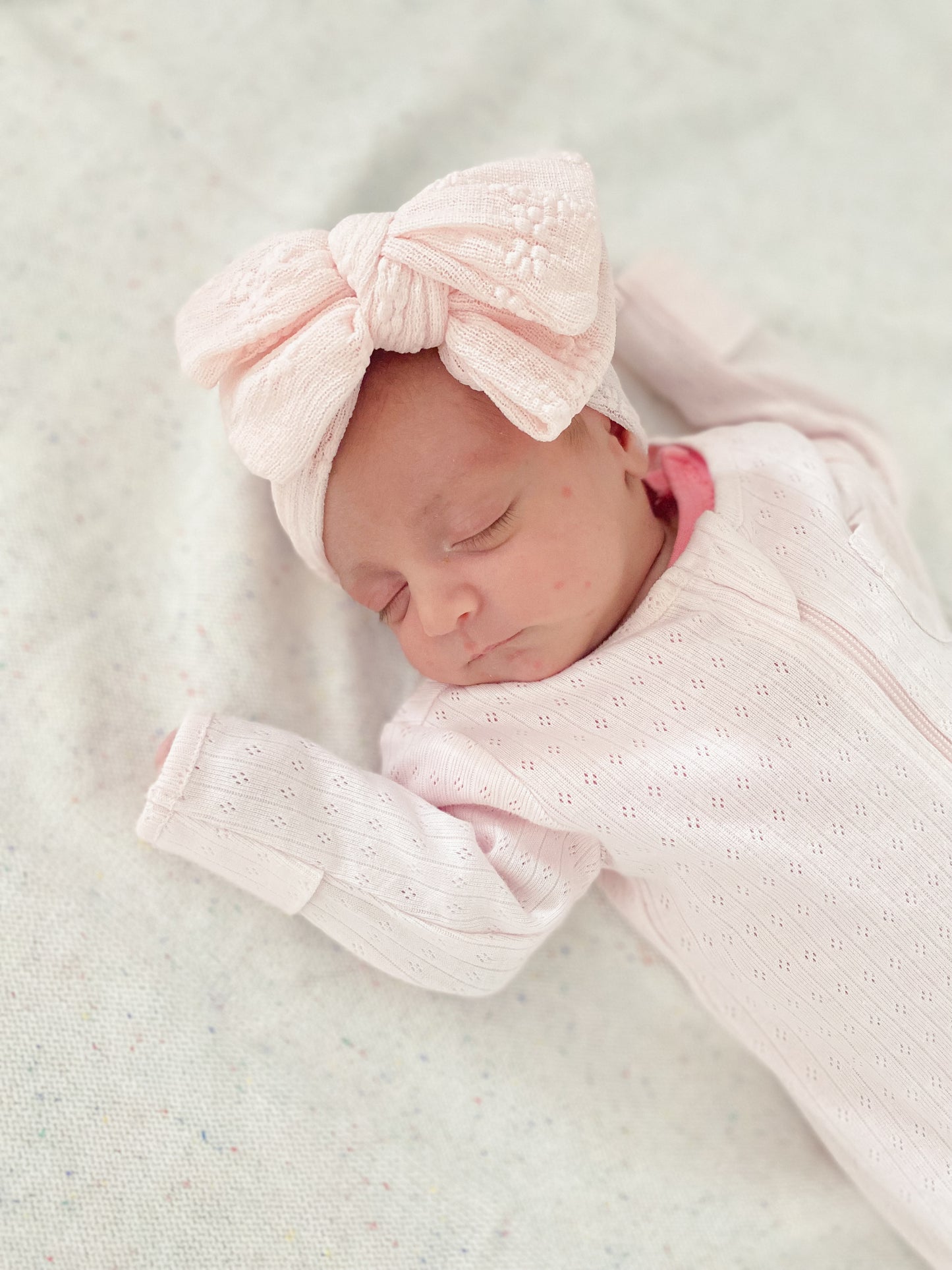 Embroidered Lace Bow Headband
