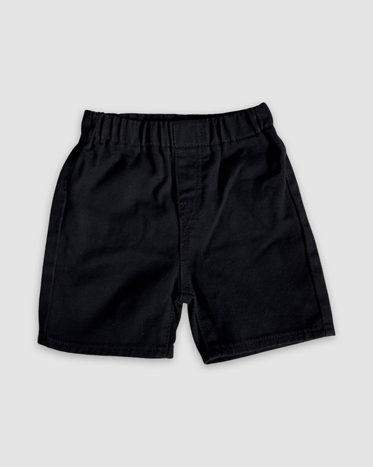 Black shorts on a light gray background