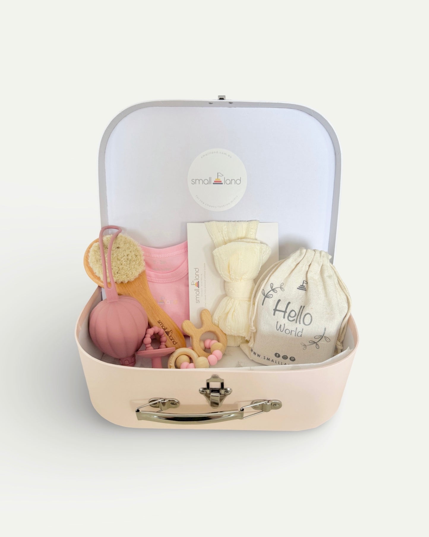 Newborn Baby Girl Gift Box Bundle - Large Suitcase Box