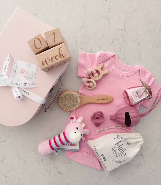 Large Baby Girl Gift Box | Newborn & Baby Shower Gift Australia