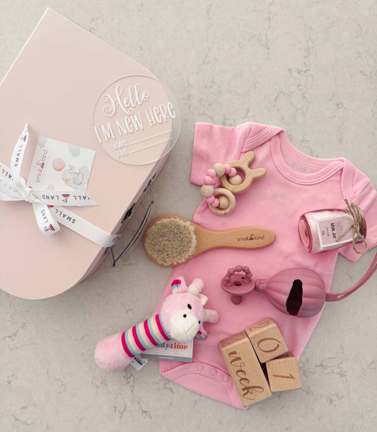 Large Baby Girl Gift Box with Free Welcome Disc | Newborn & Baby Shower Gift Australia