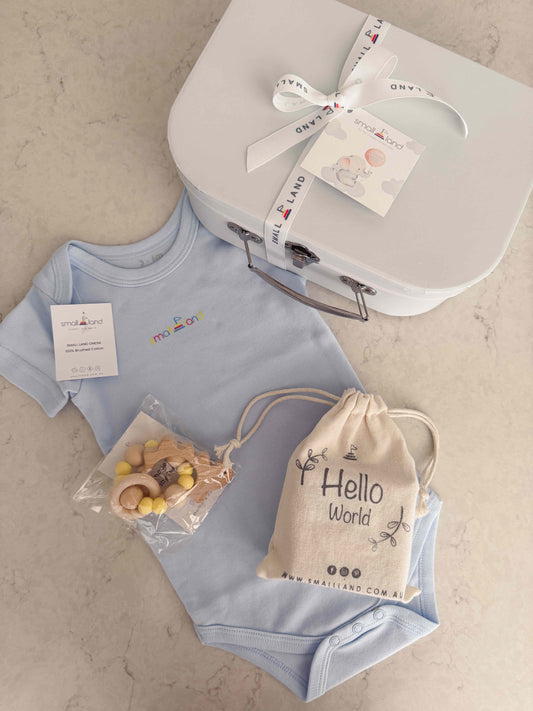 Small Baby Boy Gift Box | Newborn & Baby Shower Gift Australia