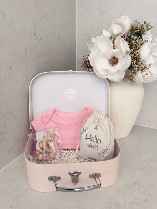 Small Baby Girl Gift Box | Newborn & Baby Shower Gift Australia