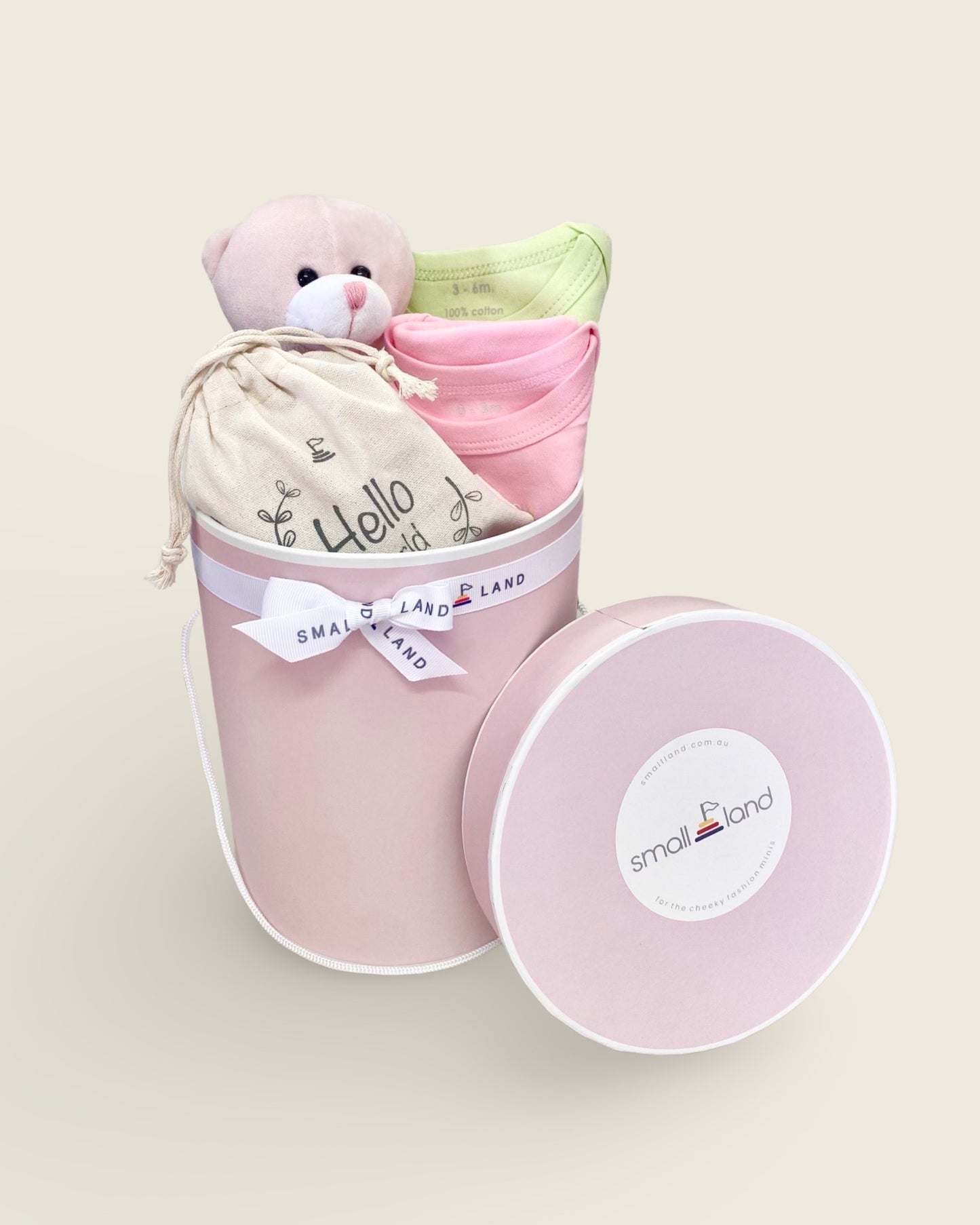 Baby Girl Gift Bundle - Pink Cylinder Box