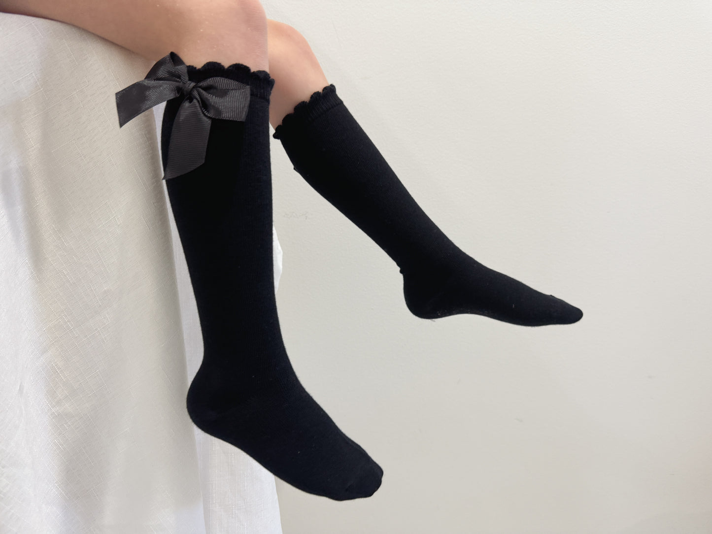 Girls Long Socks with cute bow