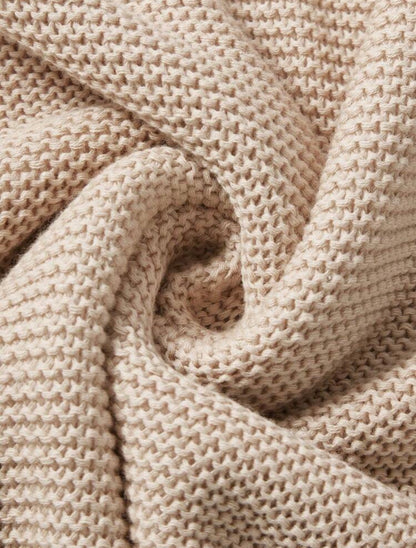 Ruffle Knit Baby Blanket - 100% Cotton