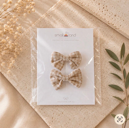 Mini Bow Hair Clip - 2 Pack