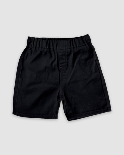 Black shorts on a light gray background