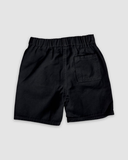 Black shorts on a light gray background