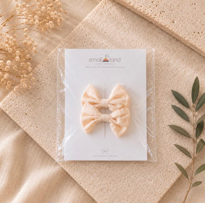 Mini Bow Hair Clip - 2 Pack