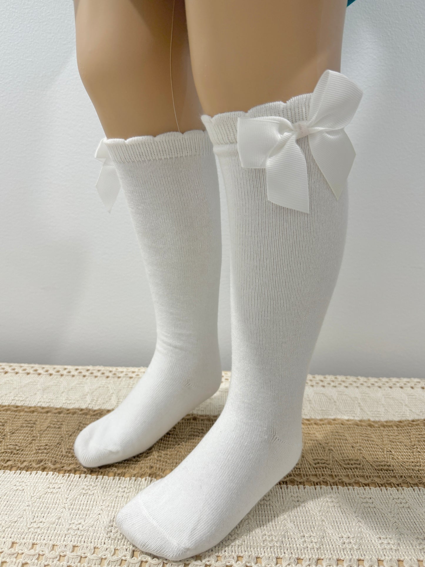 Girls Long Socks with cute bow