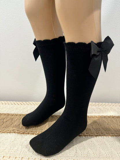 Girls Long Socks with cute bow