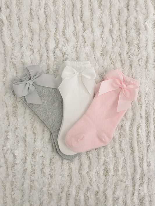 Girls Long Socks with cute bow