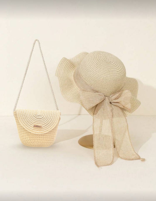 Girls Summer Hat & Bag