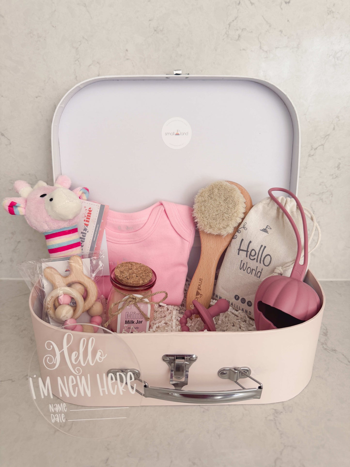 Large Baby Girl Gift Box with Free Welcome Disc | Newborn & Baby Shower Gift Australia