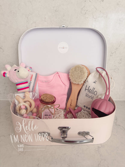 Large Baby Girl Gift Box with Free Welcome Disc | Newborn & Baby Shower Gift Australia
