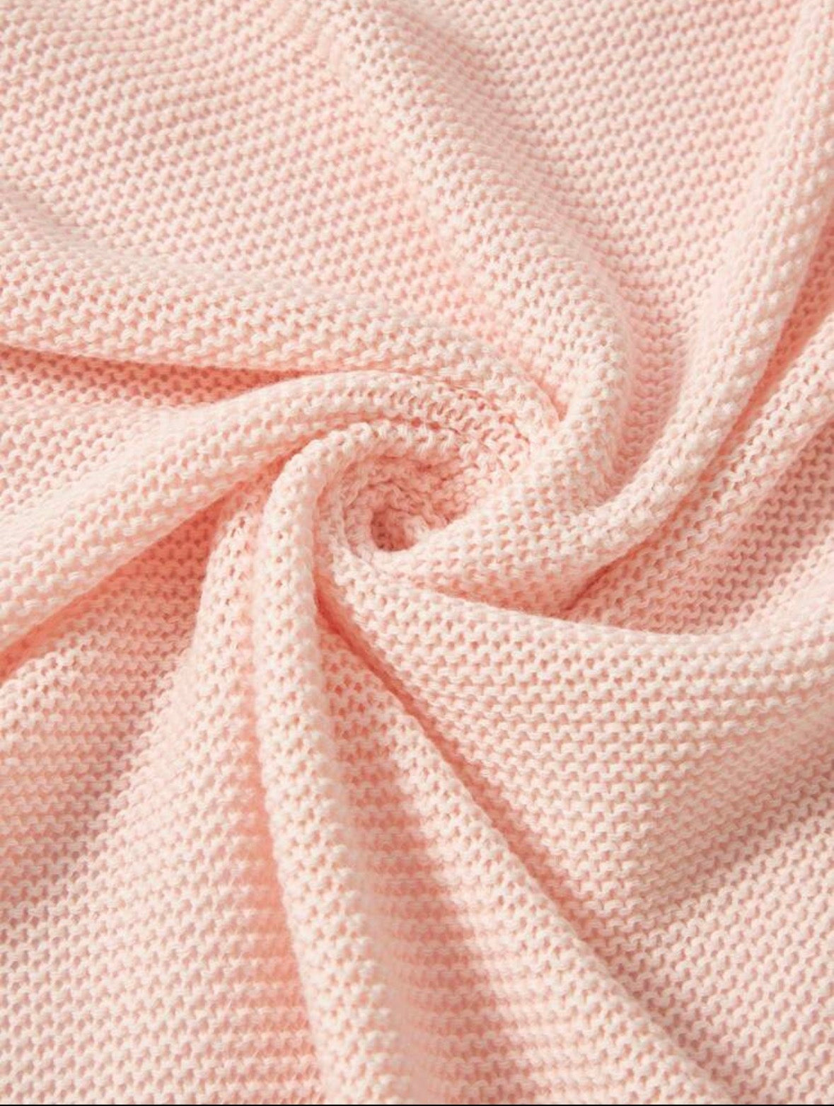 Ruffle Knit Baby Blanket - 100% Cotton