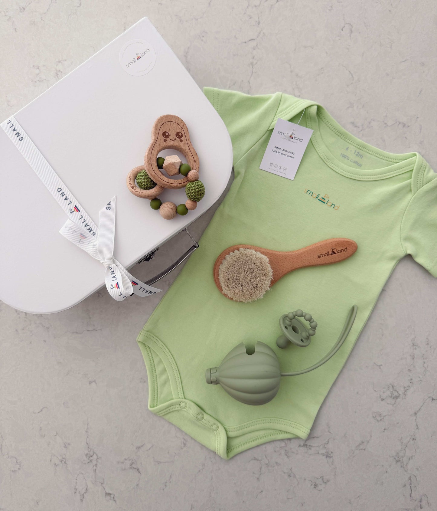 Medium Neutral Baby Gift Box | Newborn & Baby Shower Gift Australia