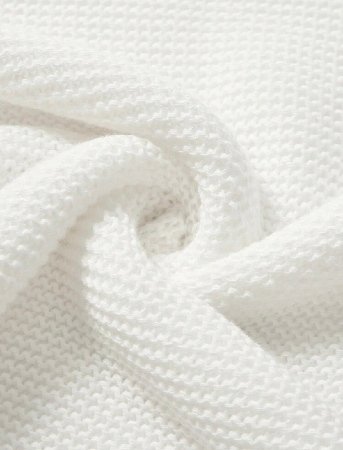 Ruffle Knit Baby Blanket - 100% Cotton