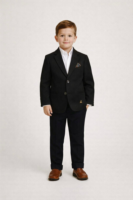 Kingston Blazer - Boys Black Blazer Jacket