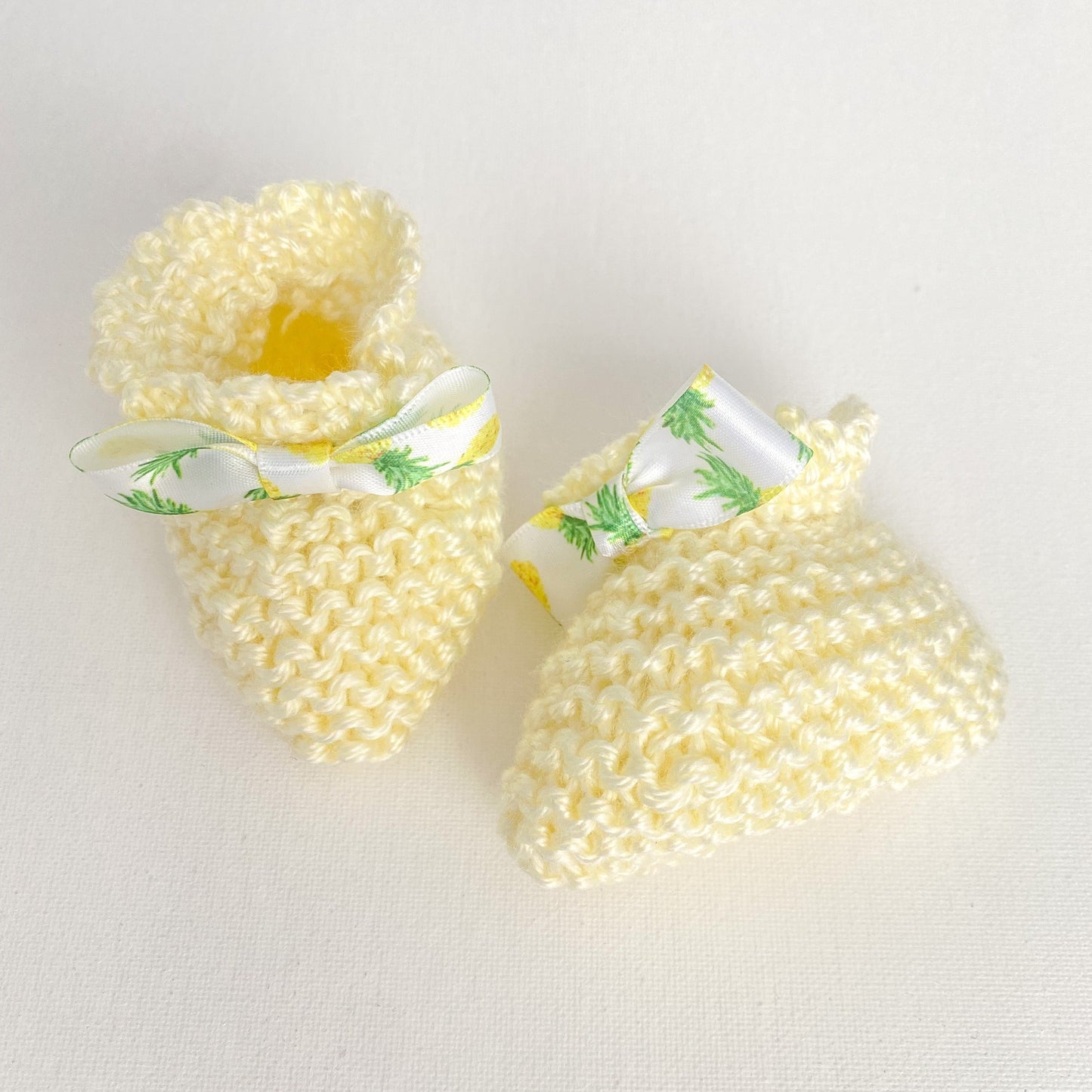 Hand Knitted Crochet Romper & Booties Set